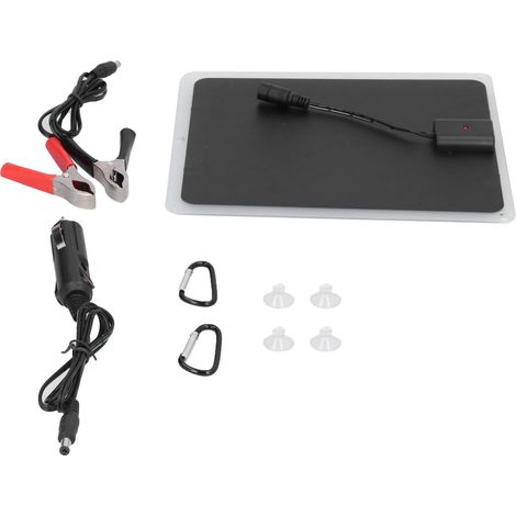 Chargeur solaire monocristallin portable 6 W 12 V/5 V pour voiture et téléphone portable - Accessoires (1/5)