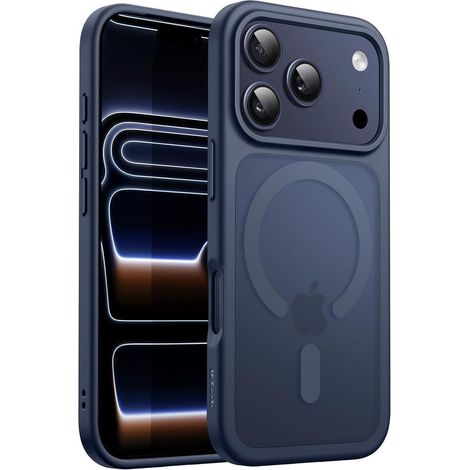 Handyhülle MagSafe iPhone 17 Pro Max dünn stoßfest Dunkelblau (1/5)