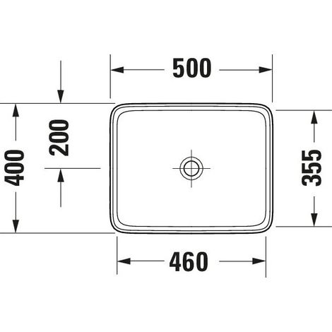DURAVIT 2383502079 Qatego lavabo à poser 500 mm, fermé (1/2)