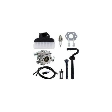 Carburateur + Filtre à air + Bougie d’Allumage + Tuyau d’Essence/d’Huile pour Tronçonneuse STIHL 021 023 025 MS210 MS230 MS250 Carburateur (1/5)