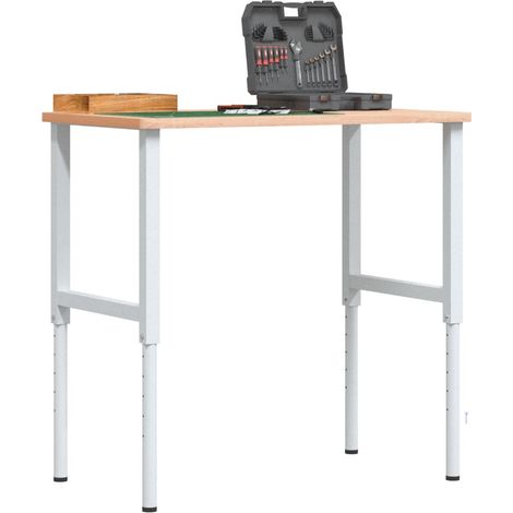 Werkbank 100x60x(71,5-98) cm Massivholz Buche Rechteckig