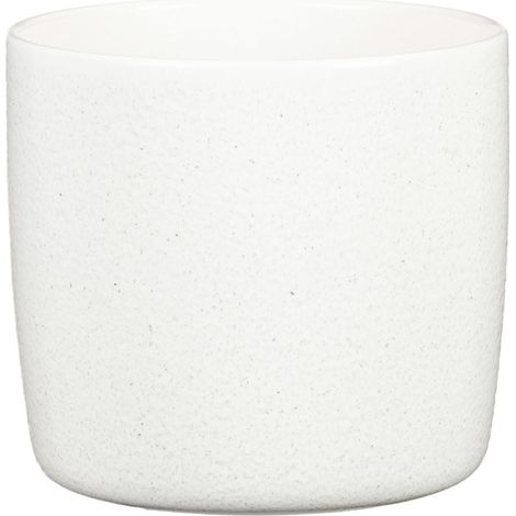 Scheurich Übertopf Solid Ø 17,6 x 16 cm perla weiß Blumentöpfe & Übertöpfe