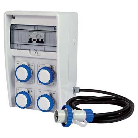 FANTON SPA 74320 Quadro Ulisse dim. 250 x 403 x 177 mm con cavo 4 m. 3G2,5 H07RN-F spina 2P+T 16A 200-250V 6h IP67 (1/5)