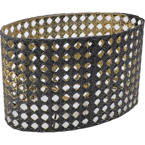 Abat-jour ovale métallique ornemental ajouré compatible E27 E14 pour lampe de table et lampe sur pied (1/5)