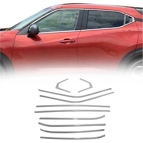 OMAC Garniture de Fenêtre pour Nissan Juke SUV 2019-2026 Acier INOX Brillant 10Pcs (1/5)
