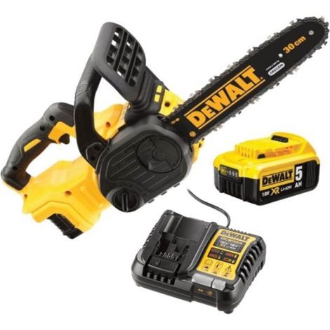 DeWalt DCM565P1 Cordless Brushless 18V Chainsaw With 5Ah Battery And Charger Set