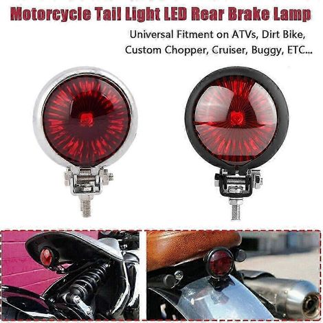 LED-Rücklicht mit Bremsfunktion für Chopper Cafe Black Edition 0617