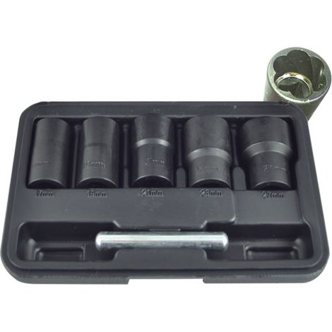 Set de douilles twist de 1/2 extraction d'ecrous endommagés