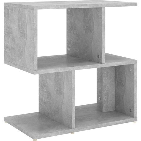 Maison Exclusive - Mesita de noche madera de ingeniería gris horm (1/5)