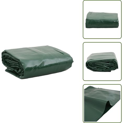 The Living Store Bâche vert 1,5x2 m 650 g/m² - Bâche anti-UV (1/5)