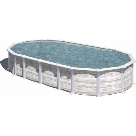 Piscina ovale Gre Islanda con sistema omega 610x375 cm (1/5)