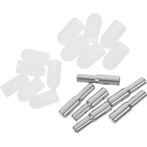 Épingles de Support d'Étagère en Acier Inoxydable Lot de 6, Fixation Invisible pour Étagères et Casiers de Rangement, Compatibles Panneaux 1/5 Pouce (1/5)