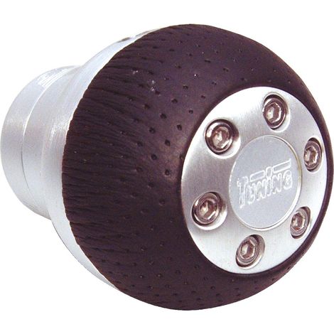 Pommeau de levier de vitesses rond alu noir