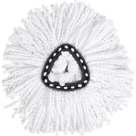 Têtes de rechange pour serpillière microfibre triangulaire, têtes rotatives pour nettoyage facile des sols (1/3)
