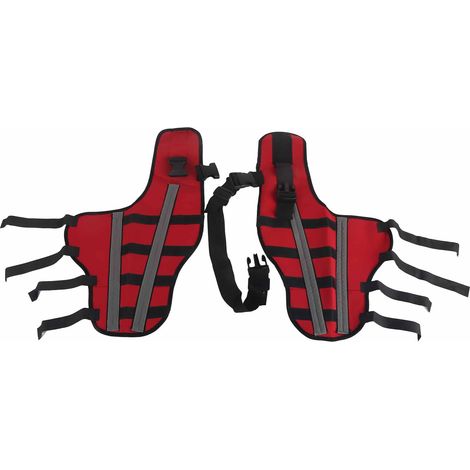 Attelle de jambe de chien élastique sûre antichoc genouillères pour animaux de compagnie avec bandes réfléchissantes pour animaux de compagnie et chiens L (1/5)
