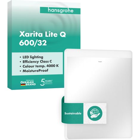 hansgrohe Xarita Lite Q miroir, éclairage LED horizontal, (1/5)
