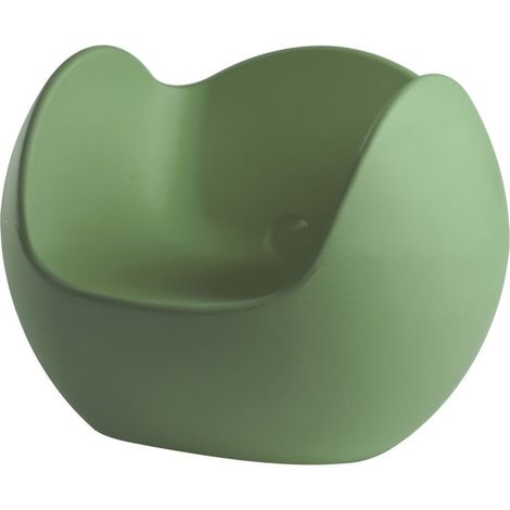 Blos Verde malva originale slide di design per giardino esterno interno colorata moderna polietilene made in Italy sedia seduta poltrona (1/4)