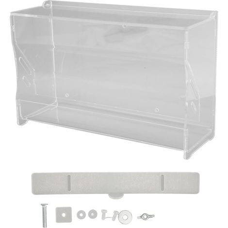 Mangeoire automatique Rutin pour poulets, en acrylique transparent, pour cage à oiseaux et petits animaux (taille M). (1/5)