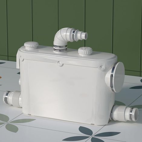 Broyeur Sanitaire 500W Encastrable à Décharge Latérale, Pompe de Relevage pour Toilette, Buanderie, Cuisine au Sous-sol, Moteur Cuivre, Fonctionnement Silencieux, Installation Facile, 230V (1/5)