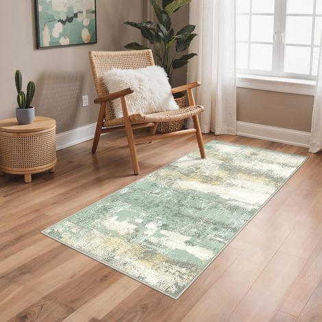 Tapis Salon Résumé Entree 80x150cm Lavable en Machine AntidéRapant Poil Ras, pour Chambre Salle a Manger Descente de Lit Bureau, Cuisine, Mousse D’automne (1/5)