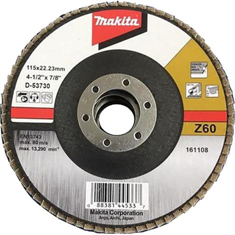 MAKITA D-53730 Disco lamellare allo zirconio 115mm G60