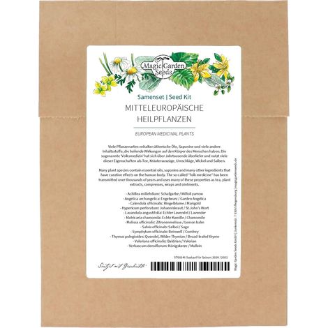 Plantes médicinales européennes - kit de graines avec 12 herbes médicinales traditionnelles (1/5)