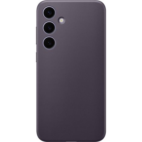 Original Hülle für Samsung Galaxy S24+ Vegane Lederhülle GP-FPS926HCAVW dunkelviolett (1/5)