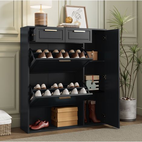 Zapatero mueble almacenamiento con estantes ajustables OKMYHOME (1/4)