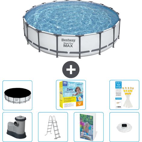 Bestway Piscina Bestway Steel Pro MAX Rotonda - 549x122 cm - 8-pezzi  S526 (1/4)