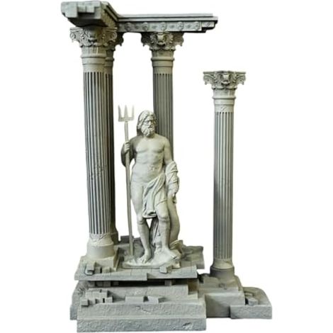 Décoration de Colonne Romaine en résine Artificielle pour Aquarium, 185 mm, réaliste, Set C (1/5)