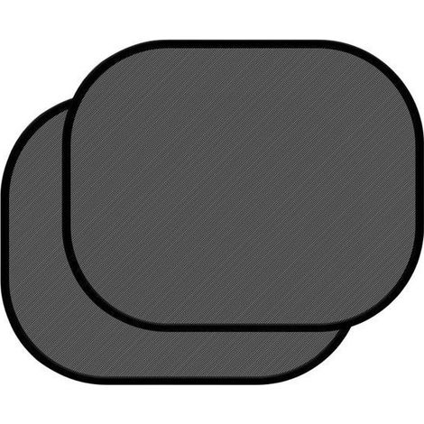 Lot de 2 pare-soleil de voiture – Pare-soleil pour vitres latérales – Accessoires auto – Protection UV – 44 × 36 cm – Noir (1/5)