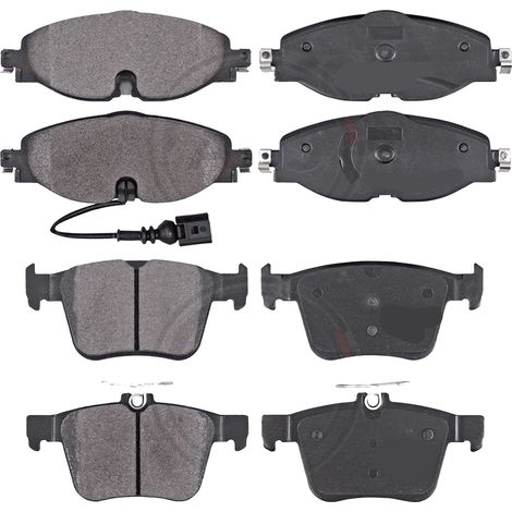 KIT PASTIGLIE FRENO ANTERIORI E POSTERIORI compatibile con SKODA KAMIQ (NW4) / PASTIGLIE FRENANTI AUTO OEM P 85 041  P 85 167,P 85 020 / SOSTITUZIONE DIRETTA / BASSA POLVERE / SILENZIOSO