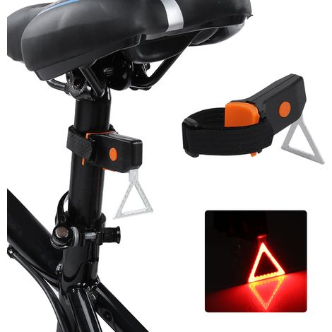 USB-Lade-LED-Rücklicht, wasserdicht, rot, für MTB-Fahrrad, Trigon (1/5)
