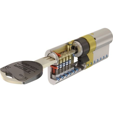 TESA BOMBILLO ALTA SEG TK100 30X30 LATON MED.CILINDRO 40X40 ACABADOS LATON (1/5)