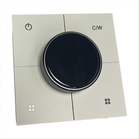 Interrupteur intelligent TuYa X3-Dimming, panneau multifonctionnel intelligent, domotique, argent (1/5)