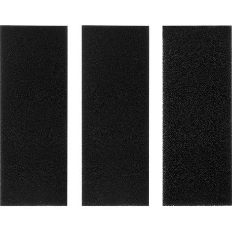 3PCS Filtre pour Aquarium, Mousse Filtre Bassin Mousse Filtre Aquarium Mousse Aquarium Filtre pour Bassin Éponge Filtrante Biochimique pour Aquarium Étang Fish Tank (, Noir) (1/5)
