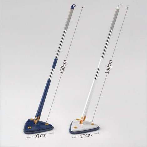 Vadrouille de nettoyage rotative à 360 degrés, + 2 chiffons, vadrouille multifonctionnelle pour sols, murs, fenêtres, escaliers (1/4)
