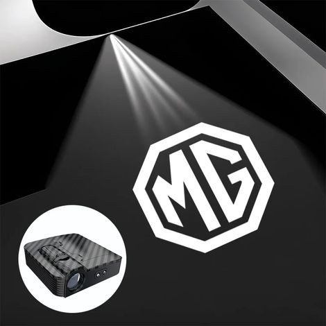 (2 pièces MG) 2 lampes projecteurs LED HD MG pour portières de voiture, compatibles avec MG ZS 5 7 6 Cyberster MG4 EV ES5 HS ONE GT GS MG3 3SW MARVEL R Scorpio (1/4)