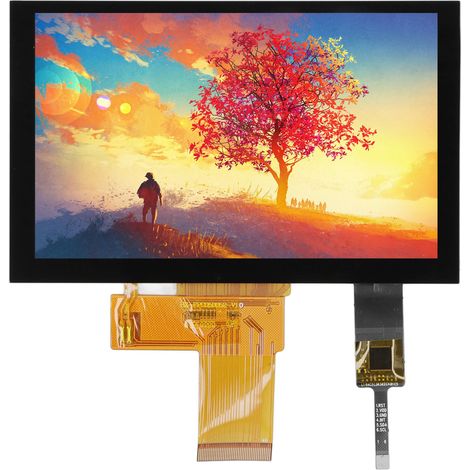 5-Zoll-LCD-Displaymodul (800 x 480 Pixel), weiter Betrachtungswinkel, kapazitiver Touchscreen mit LVDS-Schnittstelle (1/5)