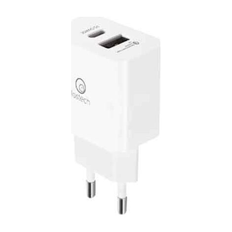 CARGADOR RÁPIDO LOSTECH con conectores USB-C y Lightning