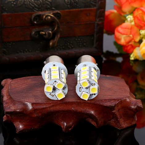 10 Ampoules LED 1156 BA15S 1141 1073 1095 18 SMD 5050 Feu de Signalisation Auto Voiture Lot de 10 (1/5)