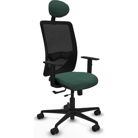 Silla de oficina piqueras y crespo Zulema negro reposacabezas ajustable (1/2)