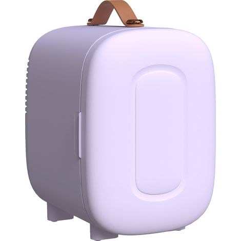 Petit réfrigérateur extra silencieux 4L 9V/240V pour refroidir et chauffer Mini réfrigérateur 20,3 x26,3 x 28 cm Violet