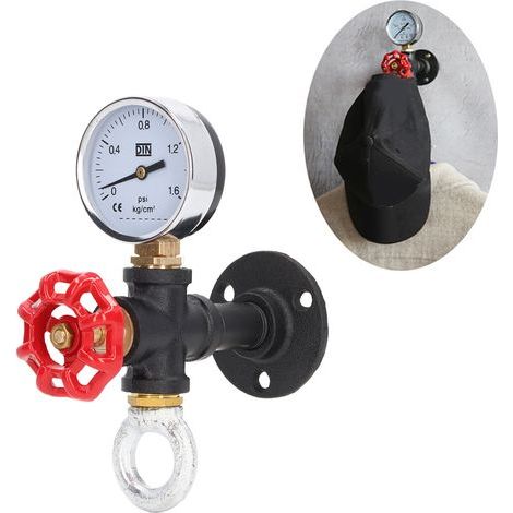 Perchero industrial de pared de alta resistencia para sombreros, abrigos y toallas - Soporte robusto tipo A (1/5)