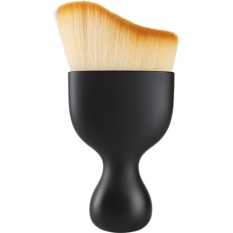Brosse de detailing auto, brosse de nettoyage à poils doux, outil anti-rayures pour dépoussiérage — Idéal pour tableau de bord, aérateurs, cuir et nettoyage de l'habitacle (Noir et Marron)