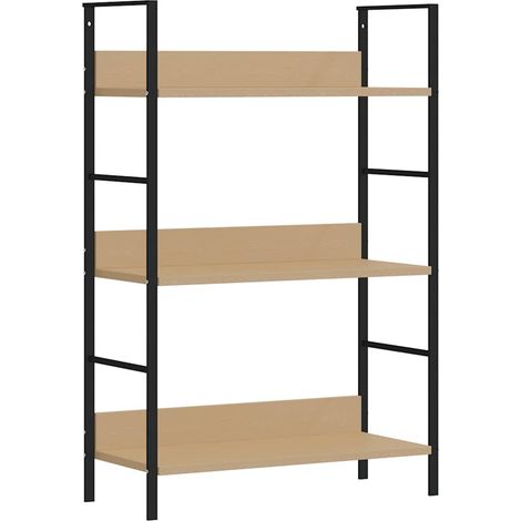 Maison Exclusive - Bücherregal 3 Regalböden Eiche 60×27,6×90,5 cm