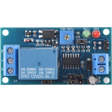 Module de Commutation Mise en Marche / D'ArrêT Relais Retard 12 V CC avec Minuterie