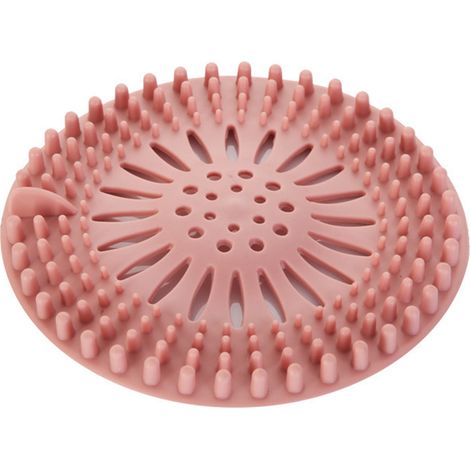 Atrapacas para lavabos y duchas – Atrapacas antideslizantes de TPR, rosa, 13,5 cm – 1 unidad (1/5)