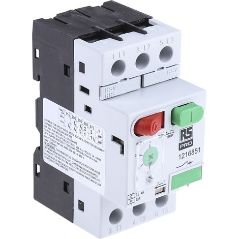 Disjoncteur moteur RS PRO 2,5 4 A. ( Prix pour 1 ) (1/4)