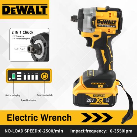 Chiave a percussione a batteria DEWALT DCF921 1/2 pollici compatta (1/5)